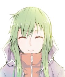 Rule 34 | 1girl, absurdres, bad id, bad pixiv id, exwheel, closed eyes, green hair, highres, hood, hoodie, kagerou project, kido tsubomi, long hair, solo, vocaloid