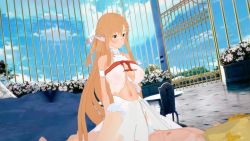 Rule 34 | 1boy, 1girl, 3d, animated, asuna (sao), blush, bouncing breasts, braid, breasts, clothed female nude male, clothed sex, crown braid, girl on top, hetero, highres, koikatu, large breasts, long hair, moaning, netorare, nude, oberon (sao), sex, solo focus, spread legs, sugou nobuyuki, sword art online, titania (sao), video