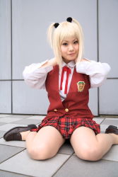 Rule 34 | cosplay, highres, kufei, mahou sensei negima!, photo (medium), school uniform, serafuku