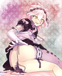 Rule 34 | 10s, 1boy, alternate costume, apron, ass, bad id, bad pixiv id, black panties, blush, body blush, bow, clothes lift, crossdressing, danganronpa (series), danganronpa 2: goodbye despair, elbow gloves, gloves, grey eyes, hair between eyes, holding, holding clothes, holding panties, holding underwear, kneepits, komaeda nagito, lace, lace-trimmed gloves, lace-trimmed legwear, lace-trimmed panties, lace trim, leaning, legs, long hair, long image, looking back, looking down, lying, maid, maid apron, maid headdress, male focus, on side, open mouth, orima, panties, polka dot, polka dot panties, puffy short sleeves, puffy sleeves, purple thighhighs, shadow, short sleeves, side-tie panties, single thighhigh, skirt, skirt lift, smile, solo, strap slip, tall image, thighhighs, thighs, trap, underwear, untied, untying, wavy hair, white gloves, white hair