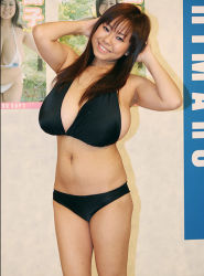 Rule 34 | 1girl, asian, breasts, brown hair, fuko, huge breasts, photo (medium), plump, solo