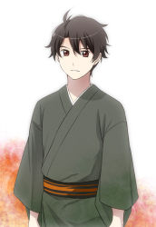 Rule 34 | 10s, 1boy, aldnoah.zero, brown eyes, brown hair, japanese clothes, kaizuka inaho, kimono, male focus, shikasuga (homojina), solo