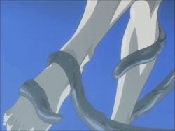 Rule 34 | 00s, 1girl, animated, animated gif, bdsm, bible black, bible black gaiden, bondage, bound, grabbing another&#039;s breast, breast hold, breasts squeezed together, breasts, demon, closed eyes, grabbing, groping, lowres, molestation, red hair, takashiro hiroko, tentacles
