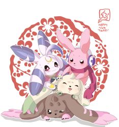Rule 34 | bad id, bad pixiv id, blush, creature, cutemon, digimon, digimon (creature), digimon story: sunburst and moonlight, digimon tamers, digimon xros wars, horns, lopmon, lunamon, new year, open mouth, single horn, terriermon