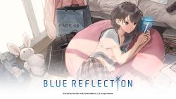 Rule 34 | blue reflection (series), blue reflection maboroshi ni mau shoujo no ken, highres, kishida mel, official art, school uniform, shirai hinako, tagme