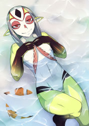 Rule 34 | artist request, ao no roku-gou, fish, monster girl, mutio, pointy ears, red eyes, water