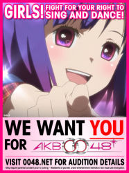 Rule 34 | 10s, akb0048, i want you, maeda atsuko (akb0048), pink eyes, purple hair, tagme