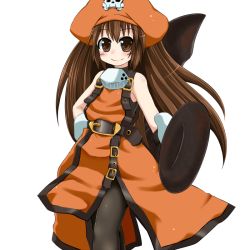 Rule 34 | anchor, arc system works, brown eyes, brown hair, gloves, guilty gear, hat, may (guilty gear), pantyhose, poncocchan, smile