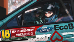 Rule 34 | 2girls, absurdres, artist name, blue eyes, car, car interior, car seat, character name, covered mouth, day, driver (kamen rider), emblem, eyelashes, ford, genderswap, genderswap (ftm), green eyes, hair between eyes, handle, highres, logo, looking at viewer, luo tianyi, motor vehicle, multiple girls, one eye closed, seatbelt, short hair, text focus, thumbs up, tony sun, vehicle, vocaloid, vocanese, white hair, yanhe