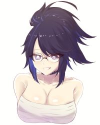 Rule 34 | absurdres, bandages, breasts, breasts out, doodle, glasses, highres, indie virtual youtuber, khanncha , kson, large breasts, looking at viewer, md5 mismatch, resolution mismatch, sandp1e, sarashi, smile, smirk, source smaller, virtual youtuber