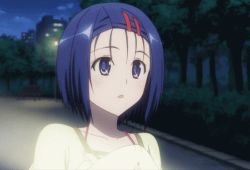 Rule 34 | animated, animated gif, blue eyes, blue hair, breasts, lowres, sairenji haruna, to love-ru, torn clothes