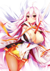 Rule 34 | 1girl, ahoge, ara haan, ara han, areola slip, asura (elsword), between breasts, black pantyhose, blush, breast hold, breasts, bridal gauntlets, brown pantyhose, chinese clothes, cleavage, commentary request, cowboy shot, detached collar, dress, dutch angle, elsword, facial mark, fox, gauntlets, highres, jewelry, large breasts, long hair, looking at viewer, nipple slip, nipples, pantyhose, pink hair, polearm, red eyes, ring, short dress, side slit, solo, spear, strapless, thighs, weapon, yuxian youka