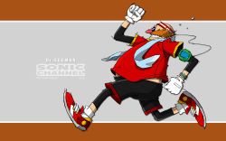 Rule 34 | 1boy, dr. eggman, highres, male focus, official art, running, solo, sonic channel, sonic (series)