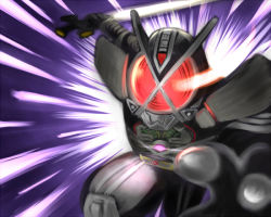 Rule 34 | 1boy, 1dora, battle, bodysuit, emphasis lines, energy sword, helmet, holding, holding sword, holding weapon, kamen rider, kamen rider 555, kamen rider kaixa, looking at viewer, male focus, solo, sword, weapon