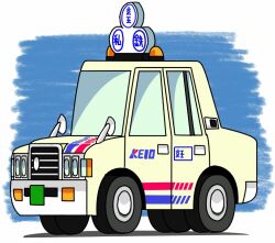 Rule 34 | blue background, car, company logo, keiouji dousha, motor vehicle, no humans, schneider (sierra-77), taxi, tire, toyota, toyota crown