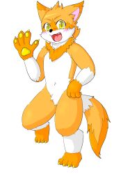 Rule 34 | 1boy, 8re opuku, absurdres, ambiguous gender, fox, furry, furry male, highres, male focus, original, solo, solo focus, standing, white background