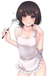 Rule 34 | absurdres, apron, food, food on face, food on hand, hair ornament, hairpin, highres, ladle, lin lee koo, naked apron, xenoblade chronicles (series), xenoblade chronicles x