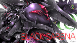 Rule 34 | black flower, black selena, character name, commission, denjyou23, flower, from side, highres, kidou senkan nadesico, kidou senkan nadesico - prince of darkness, looking ahead, mecha, no humans, red eyes, robot, science fiction, skeb commission, white background