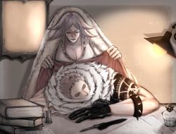 Rule 34 | 1boy, 1girl, age difference, artist request, blood, brother and sister, charlotte brulee, charlotte katakuri, one piece, siblings, sleeping, tagme, tattoo