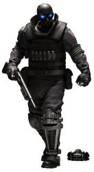 Rule 34 | 1boy, absurdres, anti-personnel mine, anti-personnel weapon, armor, belt, bomb, capcom, explosive, full body, goggles, grenade, gun, hector hivers, helmet, highres, knife, male focus, mask, mine (weapon), official art, resident evil, resident evil: operation raccoon city, shotgun, simple background, solo, uniform, walking, weapon, white background