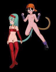 Rule 34 | 2girls, absurdres, bra (dragon ball), cleft of venus, dragon ball, highres, multiple girls, pan (dragon ball), pussy, tagme