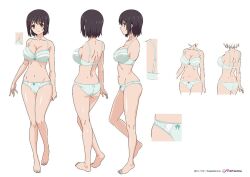 Rule 34 | 1girl, kotone shirakawa, lingerie, official art, overflow (anime), settei, underwear