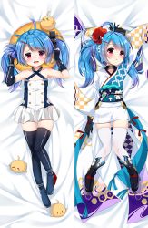 Rule 34 | 1girl, :d, aged down, ahoge, azur lane, bare shoulders, black gloves, black legwear, blue hair, bracelet, commentary request, crying, dakimakura (medium), dress, elbow gloves, fingerless gloves, flat chest, gloves, hair ornament, hairclip, helena (azur lane), ikazu401, japanese clothes, jewelry, kimono, lena (azur lane), long hair, looking at viewer, low twintails, manjuu (azur lane), open mouth, parted lips, short dress, side slit, sidelocks, smile, solo, twintails