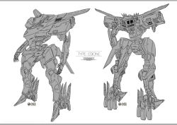 Rule 34 | armored core, armored core: for answer, back, concept art, from software, front, mecha, monochrome, robot