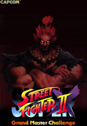 Rule 34 | 1990s (style), bengus, capcom, crossed arms, game, akuma (street fighter), muscular, official art, retro artstyle, street fighter, street fighter ii (series)