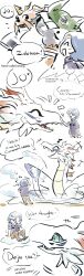 Rule 34 | 1boy, blue eyes, digimon, digimon (creature), glasses, hammer, highres, kido jo, looking at another, musical note, plesiosaur, zudomon