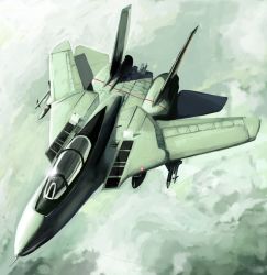 Rule 34 | ace combat, ace combat 5, aircraft, airplane, bad id, bad pixiv id, cloud, f-14, fighter jet, flying, jet, military, military vehicle, missile, no humans, shiroshi (denpa eshidan), sky, vehicle focus