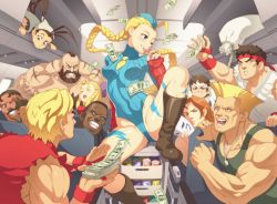 Rule 34 | 1990s (style), 4girls, 6+boys, :d, ;), ^ ^, ahoge, aircraft, airplane, airplane interior, antenna hair, arm behind back, bad id, bad tumblr id, balrog (street fighter), bandana, bare legs, beard, black hair, blonde hair, blue eyes, blue leotard, blush, boots, bow, braid, breasts, brown eyes, brown hair, cammy white, can, capcom, cart, ceiling, closed eyes, condom, condom in mouth, condom wrapper, covered erect nipples, dark skin, dee jay, deejay, dog tags, dougi, drink, drink can, dudley, erotibot, everyone, facial hair, fingerless gloves, flattop, floating hair, furrowed brow, garrison cap, gloves, grin, guile, hair bow, hand on another&#039;s face, hat, headband, highleg, highleg leotard, holding, ibuki (street fighter), jewelry, kanzuki karin, kasugano sakura, ken masters, knee boots, knee up, leotard, lightning bolt symbol, long hair, looking at another, mask, md5 mismatch, mohawk, money, mouth hold, multiple boys, multiple girls, muscular, mustache, naughty face, necklace, necktie, no socks, nose blush, one eye closed, open mouth, orange hair, outstretched arm, outstretched hand, partially visible vulva, prostitution, pushing, retro artstyle, ringlets, ryu (street fighter), sack, scar, short hair, sitting, sleeveless, small breasts, smile, soda, soda can, solo focus, spread legs, street fighter, street fighter iii (series), street fighter zero (series), tank top, tattoo, teeth, thong leotard, topless male, torn clothes, turtleneck, twin braids, unworn mask, vambraces, vanishing point, vega (street fighter), very long hair, wince, zangief