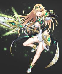 Rule 34 | absurdres, aegis sword (xenoblade), breasts, cleavage, eilier project, highres, large breasts, mythra (xenoblade), xenoblade chronicles (series), xenoblade chronicles 2