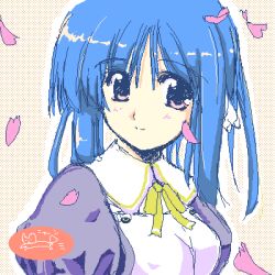 Rule 34 | 00s, 1girl, blue hair, ilfa (to heart), lowres, robot ears, solo, to heart (series), to heart 2