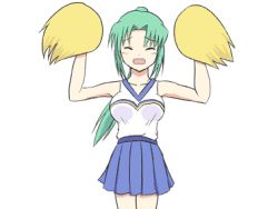 Rule 34 | animated, animated gif, cheerleader, higurashi no naku koro ni, lowres, parody, pom pom (cheerleading), solo, sonozaki mion, suzumiya haruhi no yuuutsu