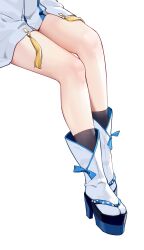 Rule 34 | 1girl, blue archive, chise (blue archive), highres, legs together, lower body, painterliuhao, sandals, simple background, socks, solo, tabi, tassel, white background, white socks