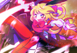 Rule 34 | 1girl, alternate costume, blonde hair, dress, fang, flandre scarlet, medium hair, open mouth, puffy sleeves, red dress, red eyes, red ribbon, ribbon, side ponytail, skin fang, solo, tasotasoyan00, touhou