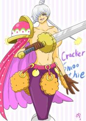 Rule 34 | 1girl, breasts, charlotte cracker, charlotte smoothie, cleavage, large breasts, one piece, smile