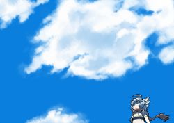 Rule 34 | androgynous, bad id, bad pixiv id, character request, cloud, day, gender request, scarf, sky, solo, ume (noraneko)