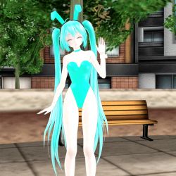 Rule 34 | 3d, animal costume, animated, animated gif, blue eyes, blue hair, unworn clothes, ger-and-the-gang (artist), hatsune miku, high heels, leotard, mikumikudance (medium), no nipples, no pussy, nude, playboy bunny, slapstick, twintails, undressing, vocaloid, wardrobe malfunction