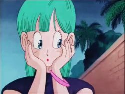 Rule 34 | 1980s (style), 1girl, animated, animated gif, aqua hair, bare shoulders, black dress, blue eyes, bracelet, bulma, dragon ball, dragon ball (classic), dress, earrings, female focus, hand up, hands on own cheeks, hands on own face, hands up, head down, jewelry, lips, lipstick, long hair, looking down, lowres, makeup, neck, oldschool, outdoors, red lips, retro artstyle, sleeveless, sleeveless dress, sleeveless turtleneck, solo, straight hair, talking, turtleneck, upper body