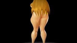 Rule 34 | 1girl, 20s, 3d, animated, arms behind head, ass, ass tattoo, black background, blonde hair, blue eyes, blush, bouncing breasts, breasts, cleavage, close-up, crop top, curvy, dancing, derivative work, female focus, gold crop top, headpiece, heels, high heels, highres, honey select, huge ass, illusion soft, jewelry, large breasts, long hair, long legs, looking at viewer, looping animation, me!me!me!, midriff, navel, necklace, nintendo, pendant, platform, pointy ears, prevence, princess, princess zelda, purple panties, shoes, simple background, solo, swaying, tattoo, the legend of zelda, the legend of zelda: a link between worlds, thick thighs, thighs, thong, triforce, triforce tattoo, underwear, video, wide hips, wristband