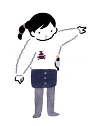 Rule 34 | . ., 1girl, animal, arm up, artist name, beetle, bird, black hair, black pantyhose, bug, clenched hand, closed mouth, commentary request, expressionless, finch, full body, hirasawa minami, insect, java sparrow, legs apart, long sleeves, looking at animal, looking down, multi-tied hair, no shoes, original, outstretched arm, pantyhose, ponytail, rhinoceros beetle, simple background, skirt, solo, standing, sweater, swept bangs, white background, white sweater