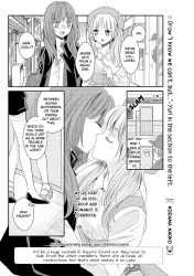 Rule 34 | comic, english text, hard-translated, highres, idol, kiss, kodama naoko, original, third-party edit, yuri