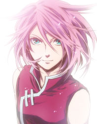 Rule 34 | 1girl, blue eyes, boruto: naruto next generations, commentary request, firstsky, hair between eyes, haruno sakura, highres, looking at viewer, naruto (series), pink hair, short hair, simple background, sleeveless, smile, solo, upper body, white background