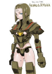Rule 34 | 1girl, bad id, bad pixiv id, blue eyes, cherno alpha, green hair, jaeger (pacific rim), legendary pictures, mecha musume, nito (siccarol), pacific rim, pan pacific defense corps, personification, roll of nickels (pacific rim), solo