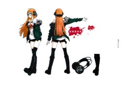 Rule 34 | 1girl, absurdres, character sheet, highres, huge filesize, official art, persona, persona 5, production art, sakura futaba, simple background, thighhighs, white background, zip available