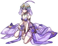 Rule 34 | 1boy, anklet, arabian clothes, armlet, bare shoulders, blush, bra, closed mouth, collar, collarbone, commentary request, crossdressing, full body, grey hair, hair between eyes, haoro, harem outfit, headdress, jewelry, ledo (suisei no gargantia), looking at viewer, male focus, nail polish, navel, purple bra, purple collar, purple eyes, purple nails, see-through, simple background, sitting, sketch, solo, stomach, suisei no gargantia, sweatdrop, toenail polish, toenails, trap, underwear, white background
