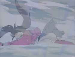 Rule 34 | 1990s (style), 1girl, animated, animated gif, ass, bare legs, breasts, casual, clothes lift, enno chiaki, fingernails, floating clothes, floating hair, jacket, japanese clothes, kishin douji zenki, legs apart, long hair, long twintails, looking at viewer, lying, medium breasts, on stomach, outdoors, panties, pentagram, pink jacket, purple eyes, purple hair, retro artstyle, ryona, screencap, simple background, skirt, skirt lift, snowing, solo, standing, underwear, very long hair, white panties, wibd, wide hips