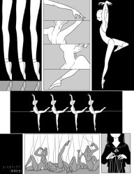 Rule 34 | ballerina, dancing, multiple girls, performance, shokugyo